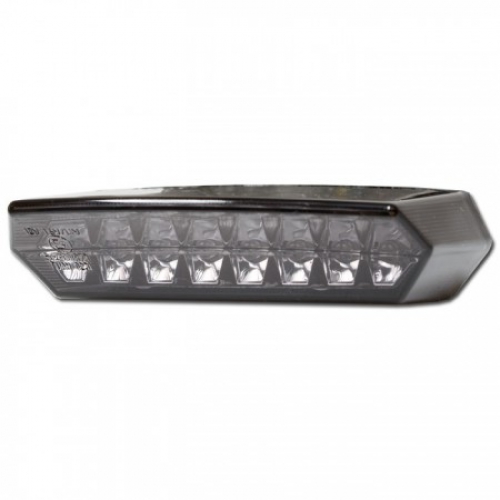 LED-Rücklicht "Teramo", getönt, mit KZB, Maße:110x27x62mm, E-geprüft