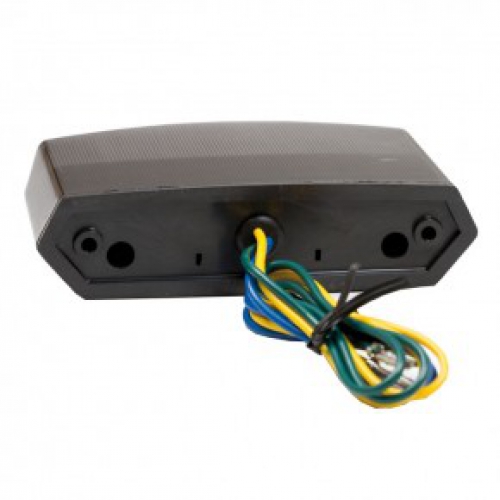 LED-Rücklicht "Teramo", getönt, mit KZB, Maße:110x27x62mm, E-geprüft