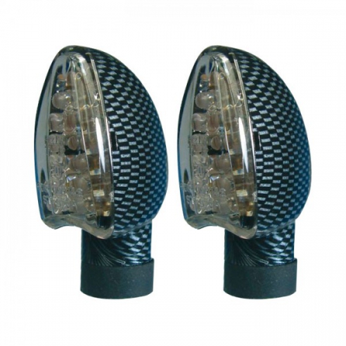 LED Mini-Blinker "Arrow" (Paar) carbonlook