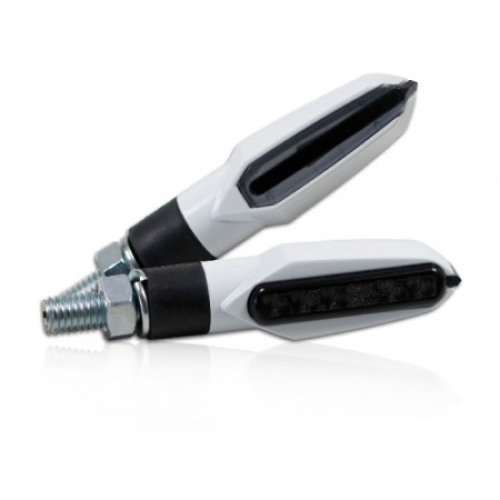 SMD-Blinker "Slight"weiss , getönt , M8 , L 51 x B 14 x H 21 mm , E-geprüft