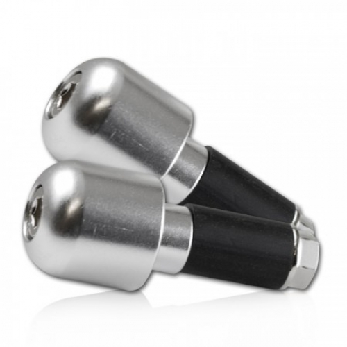 Lenkergewichte für ALU-Lenkersilber , innen Ø 13 mm , 38 Gramm , außen Ø 22 mm