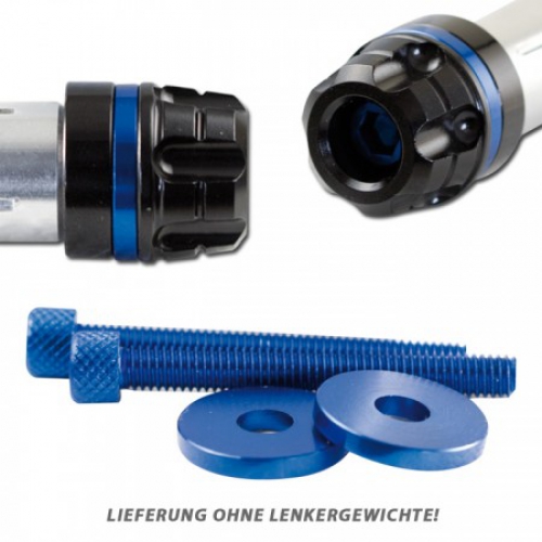 Zierring + Schraube "Magic"Paar , blau eloxiert