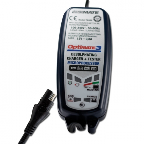 Batterieladegerät Motorrad Optimate 3 für 2-45Ah