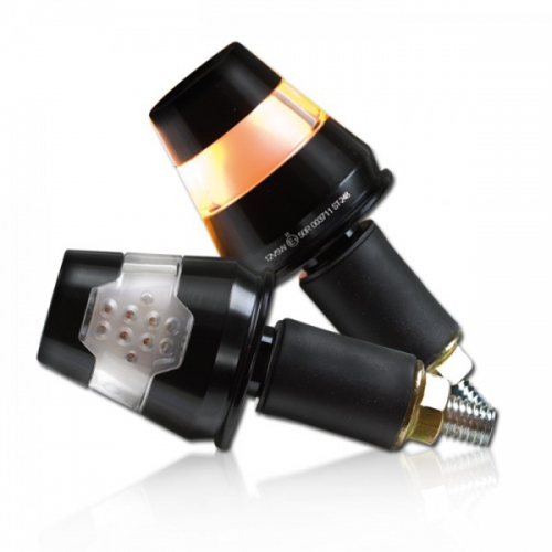 Lenkerendenblinker "Conic" alu, LED, schwarz, 7/8 + 1" und Alu-Lenker, E-geprüft