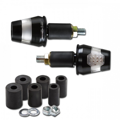 Lenkerendenblinker "Conic" alu, LED, schwarz, 7/8 + 1" und Alu-Lenker, E-geprüft