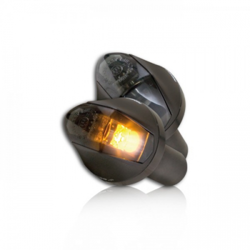 Lenkerendenblinker Alu "Knight" Hi-Power LED, getönt Ø36xT36,2mm E-geprüft