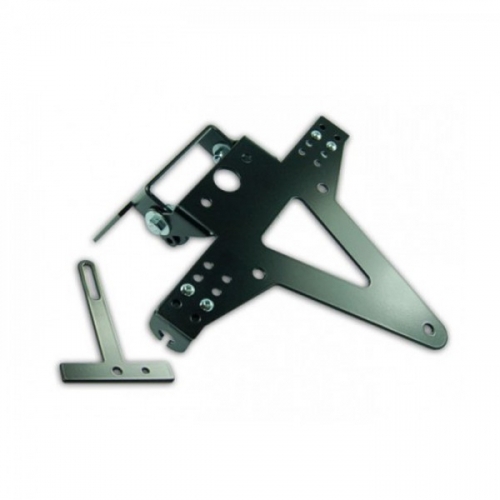 Kennzeichenhalter Yamaha YZF R6 Bj.99-02, schwarz, verstellbar, inkl. Reflektorhalter