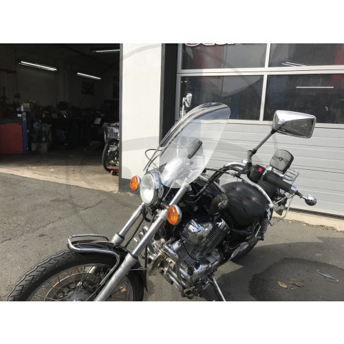 Windschild Customshield alle Baujahre Chopper und Cruiser in farblos
