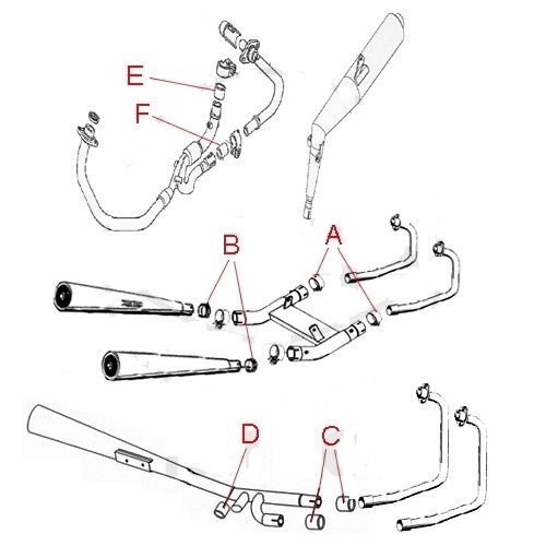 Auspuffdichtung 35/41/30 Yamaha FJ 1100/1200 (Ath)