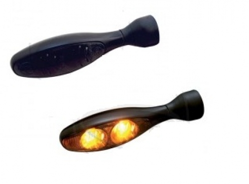 Blinker Micro 1000 Dark für vorne oder hinten in schwarz