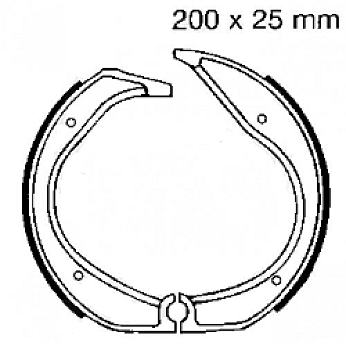 Bremsbacken o.Fed. BMW R 100 Bj.80-89 (MCS941) hi