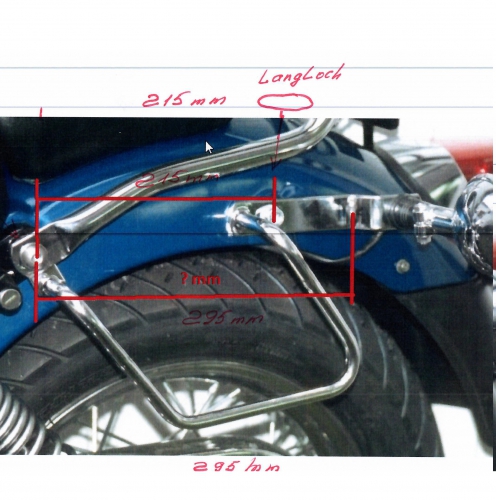 Packtaschenbügel Yamaha XV 125/250