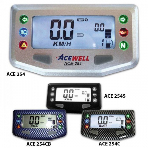 Digitaltachometer Multifunktion, Tacho,Tank,Uhr,Kontrolleuchten ACE254S