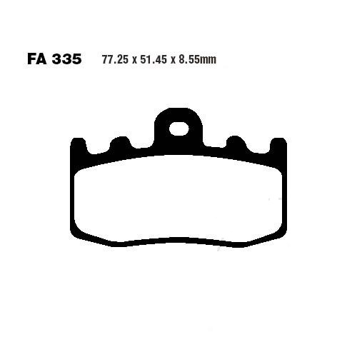 Bremsbeläge BMW K 1200 GT (links) (Sinter FA335HH) vorne