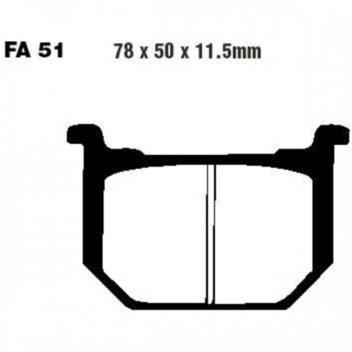 Bremsbeläge Suzuki GN 400 Bj.80-82 (Aramid FA51) vo