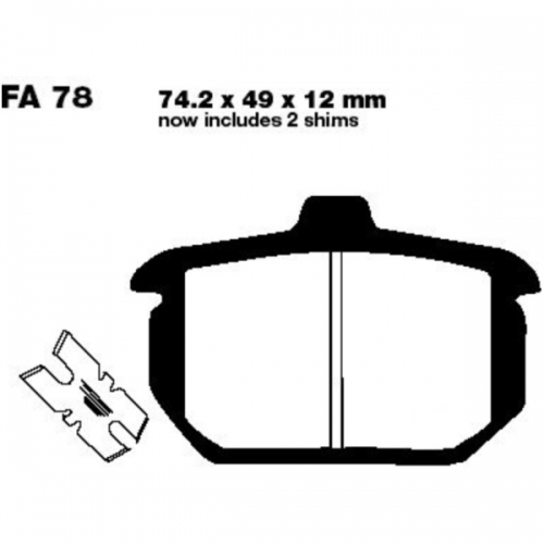 Bremsbeläge Harley Davidson (Aramid FA78) hi