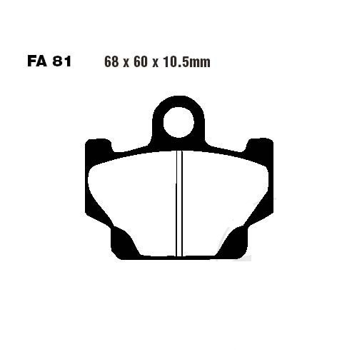 Bremsbeläge Yamaha RX 115 (Standard FA81) vo