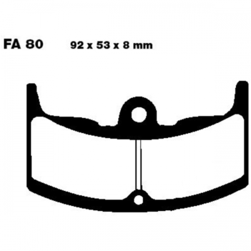 Bremsbeläge Honda CBX 550 (Standard FA80) vo