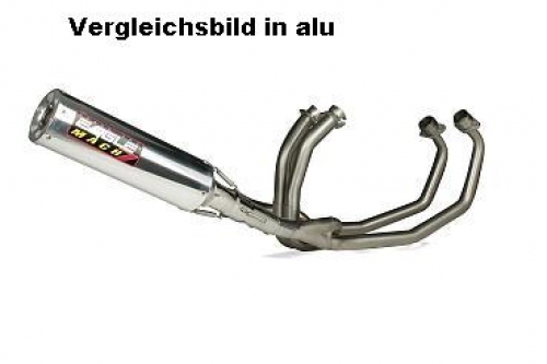 Eagle Mach7 Duplex Auspuff Komplettanlage 4in2in1 Yamaha V-Max mattblack(k