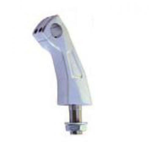 Lenkerhalter Alu Riser m.Kröpfung u.Kabelführung 12cm, chrom