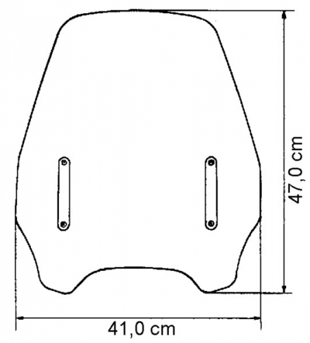 Windschild/Highway Scheibe Honda VT 1100 rauchgrau