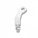 Lenkerhalter Alu Riser m.Kröpfung u.Kabelführung 12cm, chrom