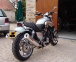 Eagle Mach7 Duplex Auspuff Komplettanlage 4in2 Yamaha V-Max alu