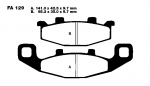 Bremsbeläge Kawasaki ZZR 600D Bj. 90-93(AramidFA129) hi