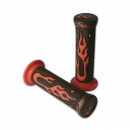 ATV/Quad Griffe "Flame" rot/schwarz