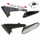Alu Verkleidungsspiegel schwarz(paar)