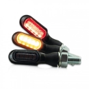 SMD-Blinker-RL Kombi "Heat"schwarz , getönt , Paar , M8 , L61 x B13mm , E-geprüft