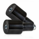 Lenkergewichte Stahl schwarz 204gr, für Stahllenker 7/8"-22mm