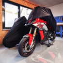 Abdeckplane Motorrad Cover Flexx Gr. M Indoor Maße: L 203xB89xH120cm