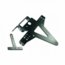 Kennzeichenhalter Yamaha YZF R6 Bj.99-02, schwarz, verstellbar, inkl. Reflektorhalter