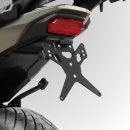 Kennzeichenhalter HONDAX-Line , HONDA NT1100 24-25 , schwarz , verstellbar , T-Stück , Reflektor , Beleuchtung