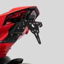 Kennzeichenhalter DUCATIPRO , Ducati Panigale V4 , 25- , schwarz , verstellbar , T-Stück , Reflektor , Halter für KZH-Beleuchtung