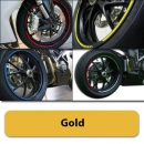 Felgenrandaufkleber "GP", gold, 7 mm breit vorgeformt für 16-19" Felgen