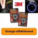 Felgenrandaufkleber orange reflektierend, 19-21", 5mm, 7m + Aufklebehilfe