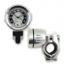 Lenker Quartz Uhr chrom 7/8+1 Zoll, wasserdicht Ø 40mm lange Version