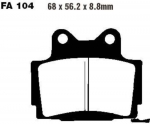 Bremsbeläge Yamaha XJ 600 N/S (Aramid FA104) hi
