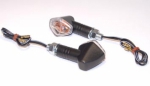 Mini Blinker "Diamond" carbonlook kurz