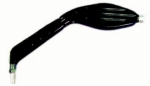 Chopper Spiegel "Barber",oval,schwarz,links